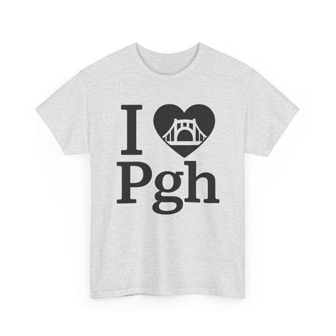 I Love PGH - Unisex Heavy Cotton Tee T-Shirt - YinzerShop
