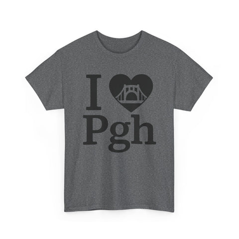 I Love PGH - Unisex Heavy Cotton Tee T-Shirt - YinzerShop