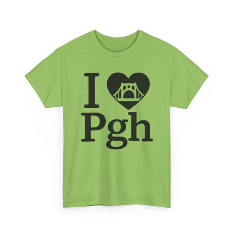I Love PGH - Unisex Heavy Cotton Tee T-Shirt - YinzerShop