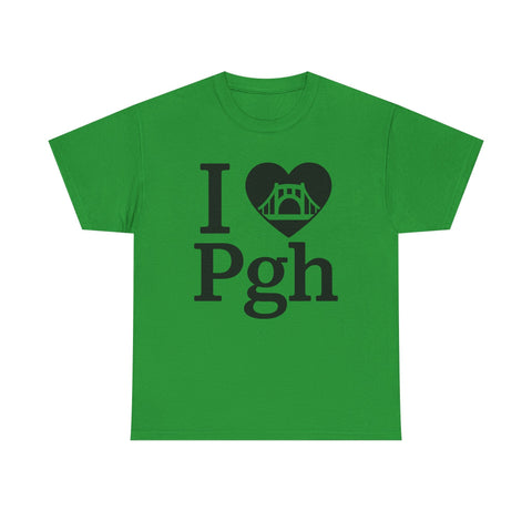 I Love PGH - Unisex Heavy Cotton Tee T-Shirt - YinzerShop
