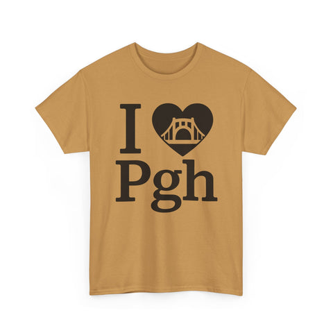 I Love PGH - Unisex Heavy Cotton Tee T-Shirt - YinzerShop