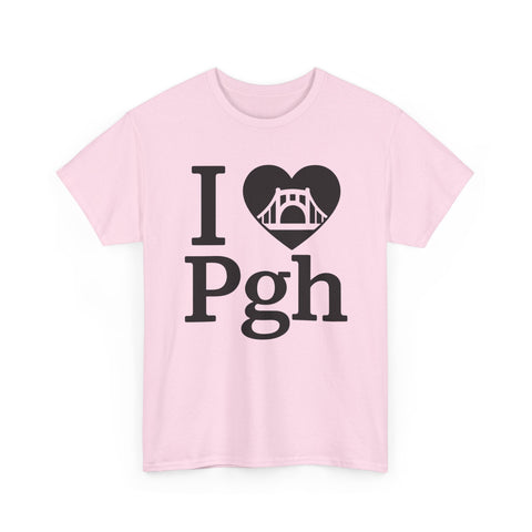I Love PGH - Unisex Heavy Cotton Tee T-Shirt - YinzerShop
