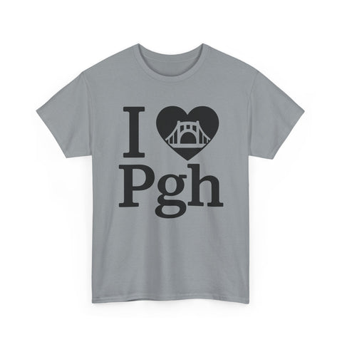 I Love PGH - Unisex Heavy Cotton Tee T-Shirt - YinzerShop
