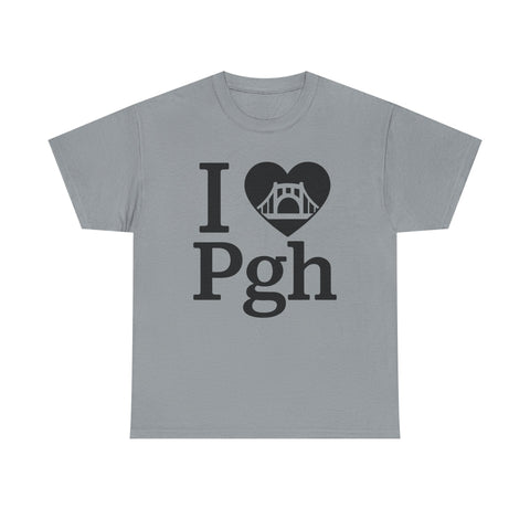 I Love PGH - Unisex Heavy Cotton Tee T-Shirt - YinzerShop
