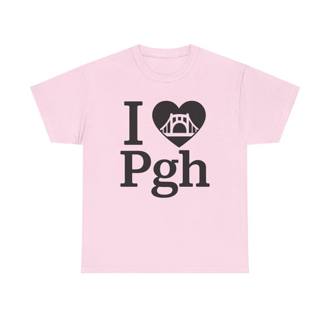 I Love PGH - Unisex Heavy Cotton Tee T-Shirt - YinzerShop