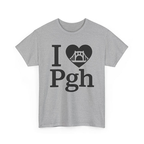 I Love PGH - Unisex Heavy Cotton Tee T-Shirt - YinzerShop