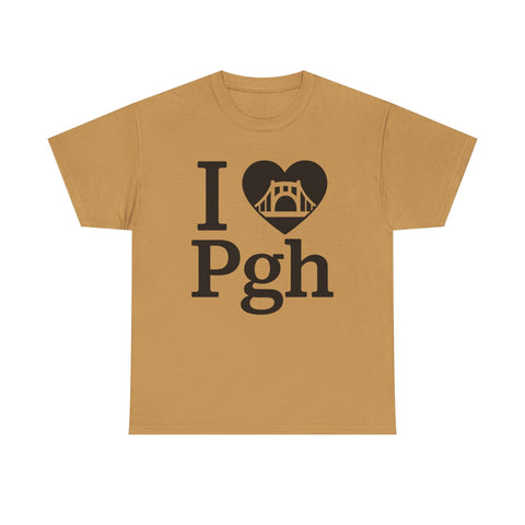I Love PGH - Unisex Heavy Cotton Tee T-Shirt - YinzerShop