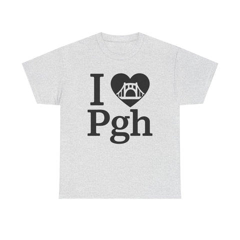 I Love PGH - Unisex Heavy Cotton Tee T-Shirt - YinzerShop