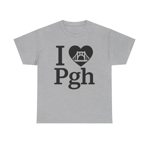 I Love PGH - Unisex Heavy Cotton Tee T-Shirt - YinzerShop
