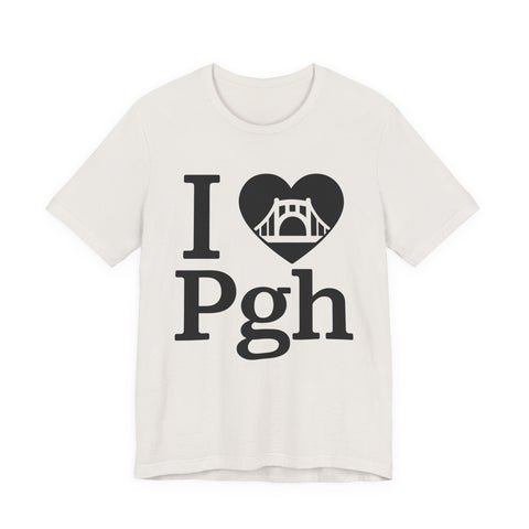 I Love PGH - Unisex Jersey Short Sleeve Tee T-Shirt - YinzerShop