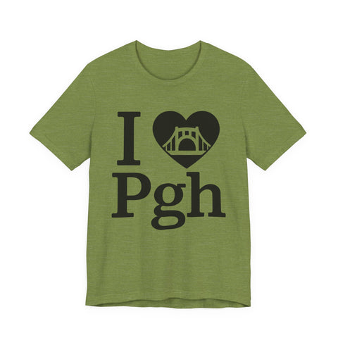 I Love PGH - Unisex Jersey Short Sleeve Tee T-Shirt - YinzerShop
