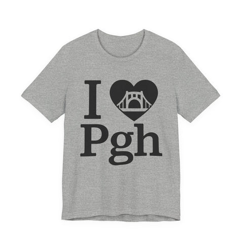 I Love PGH - Unisex Jersey Short Sleeve Tee T-Shirt - YinzerShop