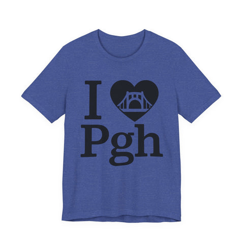 I Love PGH - Unisex Jersey Short Sleeve Tee T-Shirt - YinzerShop