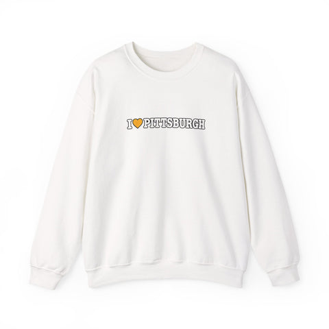 I Love Pittsburgh Crewneck Sweatshirt Retro City Pride Crew Sweatshirt - YinzerShop
