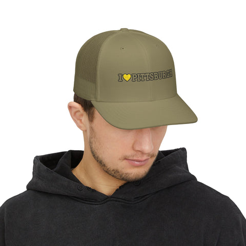 I Love Pittsburgh Snapback Trucker Cap — Retro City Pride Hat Hats - YinzerShop