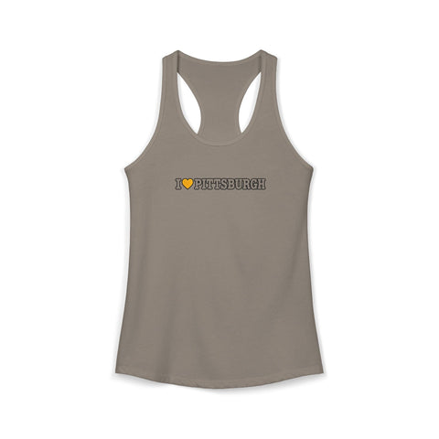 I Love Pittsburgh Women's Ideal Racerback Women's Tank Tank Top - YinzerShop