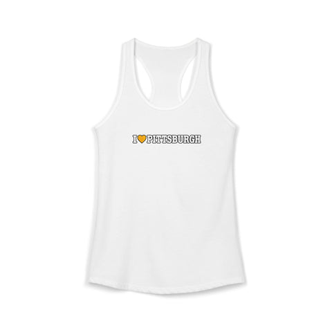 I Love Pittsburgh Women's Ideal Racerback Women's Tank Tank Top - YinzerShop