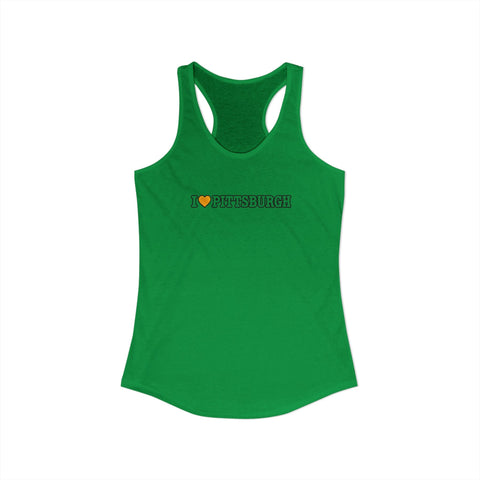 I Love Pittsburgh Women's Ideal Racerback Women's Tank Tank Top - YinzerShop