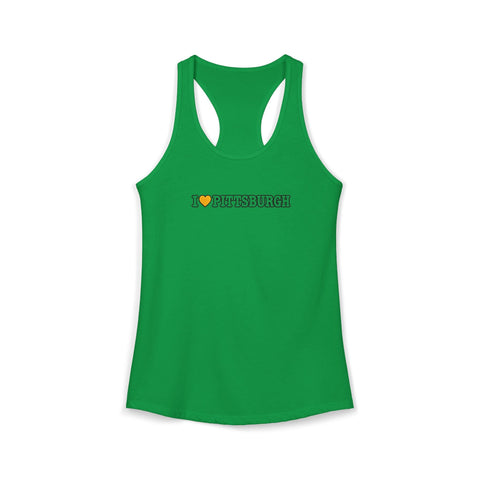 I Love Pittsburgh Women's Ideal Racerback Women's Tank Tank Top - YinzerShop