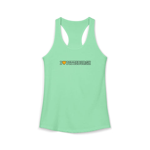 I Love Pittsburgh Women's Ideal Racerback Women's Tank Tank Top - YinzerShop