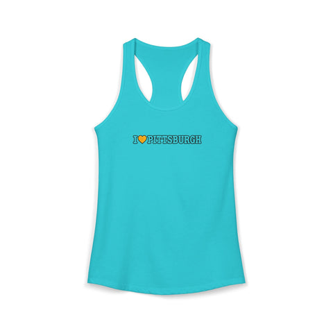 I Love Pittsburgh Women's Ideal Racerback Women's Tank Tank Top - YinzerShop
