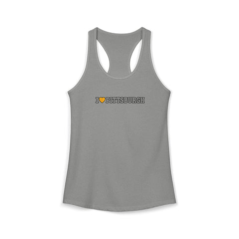 I Love Pittsburgh Women's Ideal Racerback Women's Tank Tank Top - YinzerShop