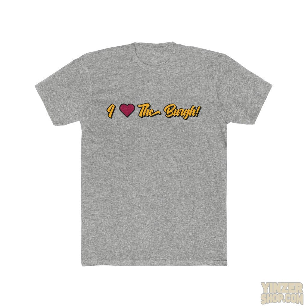 I Love The Burgh T-Shirt T-Shirt Printify Heather Grey L 