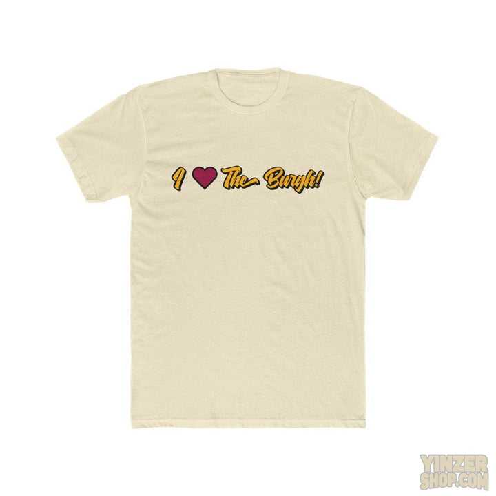 I Love The Burgh T-Shirt T-Shirt Printify Solid Natural S 
