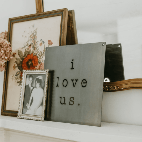 'I Love Us' Wall Decor Wall Decor - YinzerShop