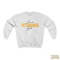 I'm a Pittsburgh Girl - Star Design - Unisex Heavy Blend™ Crewneck Sweatshirt Sweatshirt Printify S White 