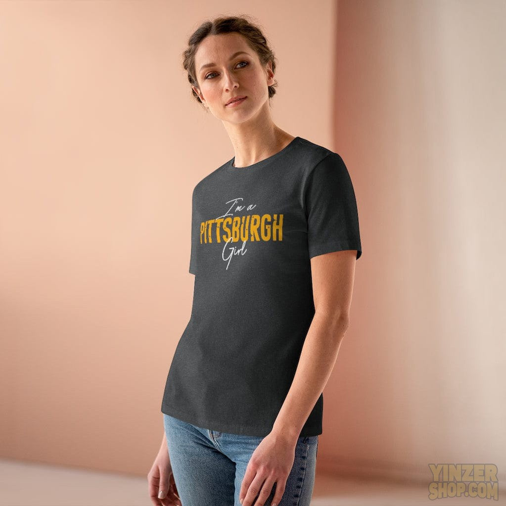 I'm a Pittsburgh Girl - Star Design - Women's Premium Tee T-Shirt Printify   