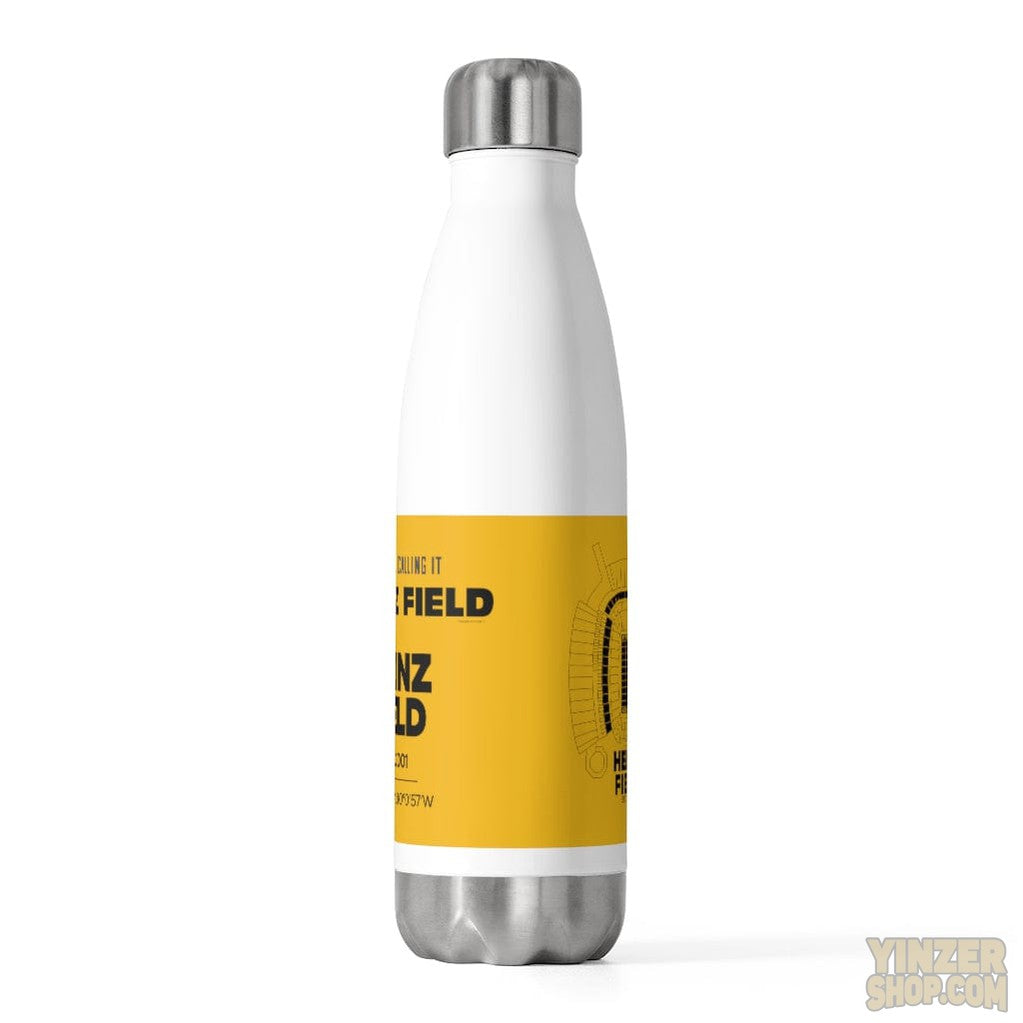 I'm Still Calling Heinz Field- Black & Yellow - 20oz Insulated Water Bottle Water Bottles Printify   