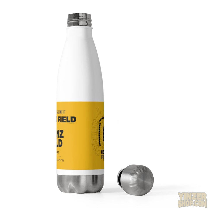 I'm Still Calling Heinz Field- Black & Yellow - 20oz Insulated Water Bottle Water Bottles Printify   