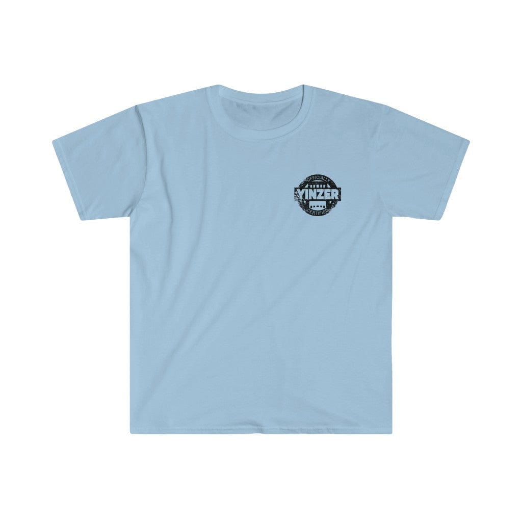 I'm Yinzer Certified Cotton T-Shirt T-Shirt Printify Light Blue S 