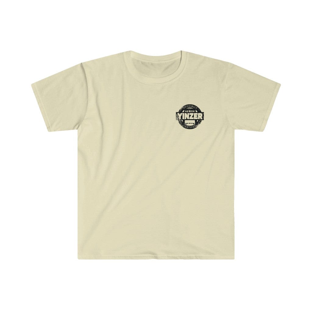 I'm Yinzer Certified Cotton T-Shirt T-Shirt Printify Natural S 