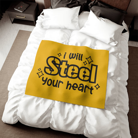 I Will Steel Your Heart Sweatshirt Blanket Home Decor - YinzerShop