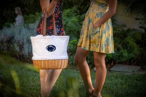 Penn State Nittany Lions - Coronado Canvas and Willow Basket Tote Picnic Basket Picnic Time Family of Brands   