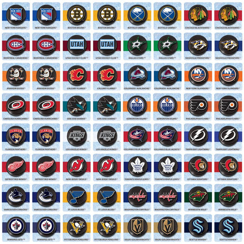 NHL Matching Game - Family Sports Memory Game Featuring Official NHL Team Cards