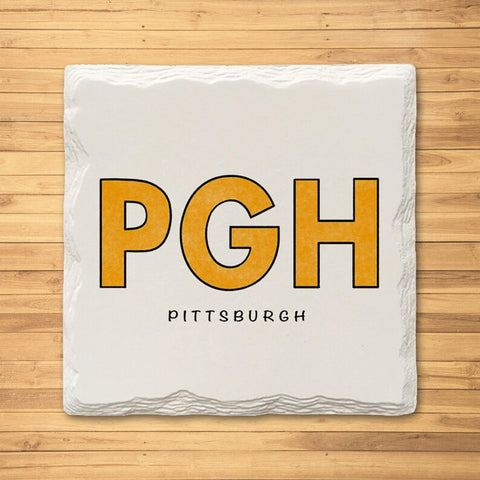 Yinz From the 'Burgh? Variety Pack - Ceramic Drink Coasters - 4 Pack Coasters The Doodle Line