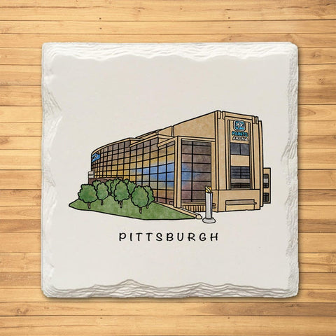 Pittsburgh Stadiums MEGA Variety Pack - Ceramic Drink Coasters - 8 Pack Coasters The Doodle Line