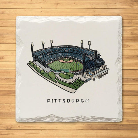 Pittsburgh Sports Variety Pack - Ceramic Drink Coasters - 4 Pack Coasters The Doodle Line