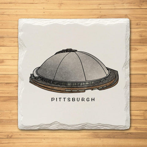 Pittsburgh Stadiums MEGA Variety Pack - Ceramic Drink Coasters - 8 Pack Coasters The Doodle Line