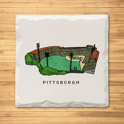 Pittsburgh Stadiums MEGA Variety Pack - Ceramic Drink Coasters - 8 Pack Coasters The Doodle Line