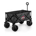 Ohio State Buckeyes - Adventure Wagon Elite All-Terrain Portable Utility Wagon Licensed Picnic Time Family of Brands Gray