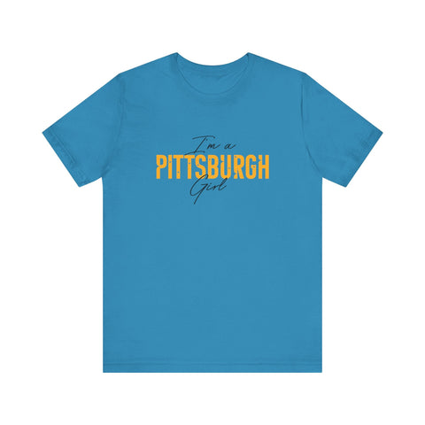 I'm a Pittsburgh Girl - Star Design - Unisex Jersey Short Sleeve Tee T-Shirt - YinzerShop