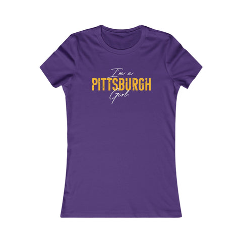 I'm a Pittsburgh Girl Women's Slim Feminine Fit Tee T-Shirt - YinzerShop