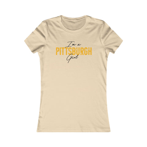 I'm a Pittsburgh Girl Women's Slim Feminine Fit Tee T-Shirt - YinzerShop