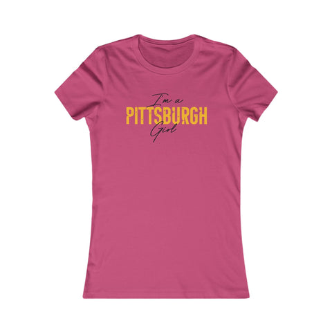 I'm a Pittsburgh Girl Women's Slim Feminine Fit Tee T-Shirt - YinzerShop