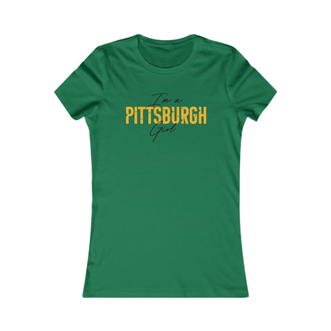 I'm a Pittsburgh Girl Women's Slim Feminine Fit Tee T-Shirt - YinzerShop