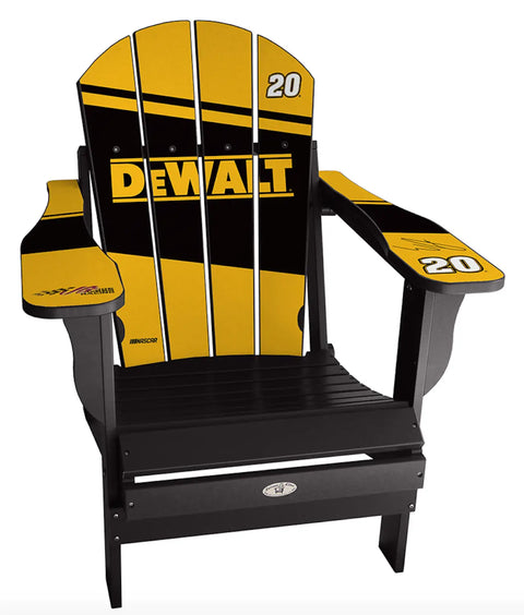 Dewalt Christopher Bell NASCAR Adirondack Chair Custom Sports Chair mycustomsportschair   